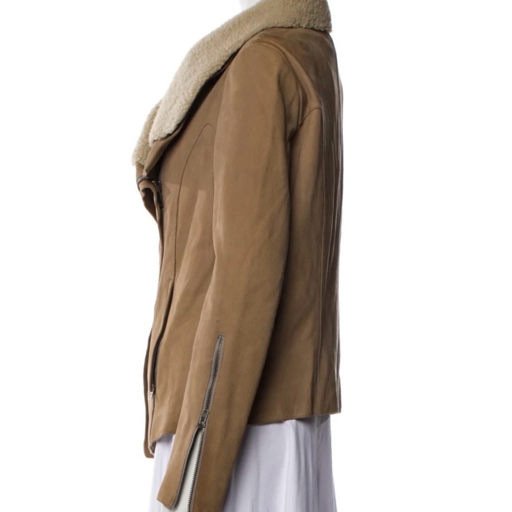 Helmut Lang Tan Teddy Jacket - Picture 2 of 6